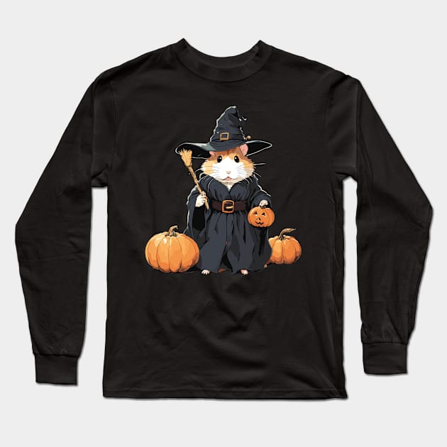 Halloween Hamster Long Sleeve T-Shirt by Ray Crimson